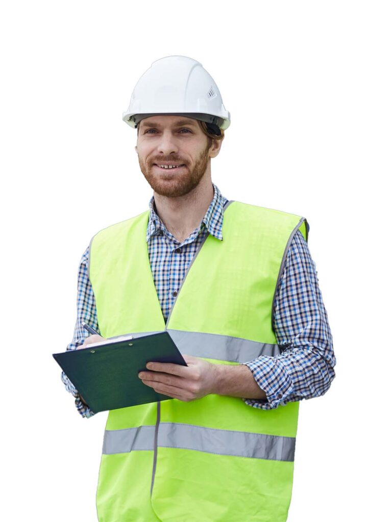 worker with checklist